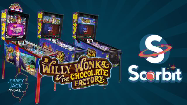 Scorbit Now Available on Willy Wonka and the Chocolate Factory from Jersey Jack Pinball