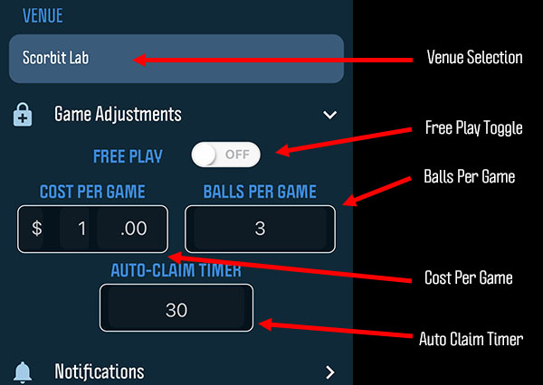 Game Adjustments